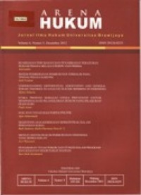 Image of Arena Hukum - Jurnal Ilmu Hukum Universitas Brawijaya