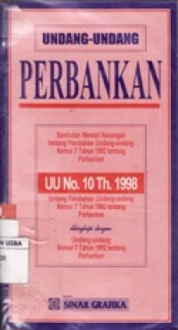 UNDANG-UNDANG PERBANKAN.