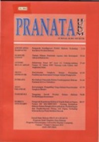 Image of Pranata Hukum - Jurnal Ilmu Hukum