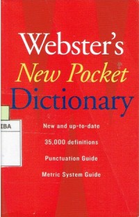 Webster's New Pocket Dictionary