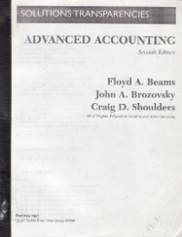 Avanced Accounting : Solutions Transparencies