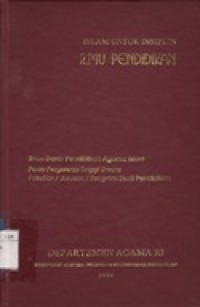 Islam untuk Disiplin Ilmu Pendidikan