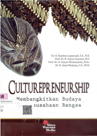 Culturepreneurship : Membangkitkan Budaya Kewirausahaan Bangsa