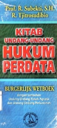 Kitab Undang-Undang Hukum Perdata.