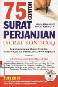 75 Contoh Surat Perjanjian (Surat Kontrak).