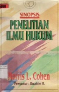 Sinopsis Penelitian Ilmu Hukum.