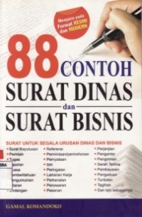 88 Contoh Surat Dinas dan Surat Bisnis.