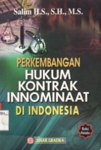 Perkembangan Hukum Kontrak Innominaat Di Indonesia.