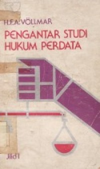 PENGANATR STUDI HUKUM PERDATA  JILID 1.