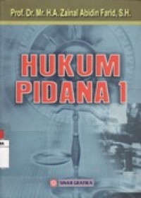 Hukum Pidana 1