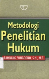 METODOLOGI PENELITIAN HUKUM.