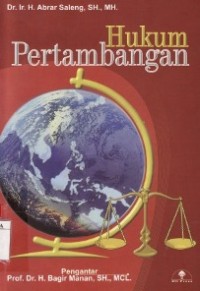 Hukum Pertambangan.