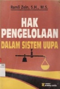 Hak Pengelolaan Dalam Sistem UUPA.