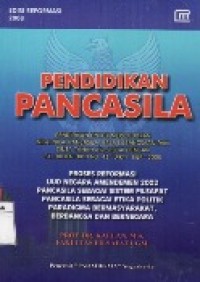 Pendidikan Pancasila.