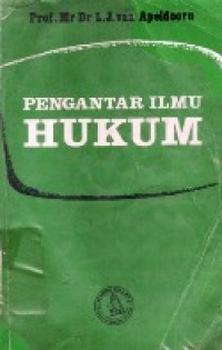 Pengantar Ilmu Hukum.