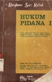 Hukum Pidana Jil.1