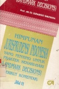 Himpunan Jurisprudensi Indonesia.Jil.11