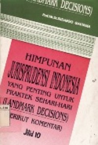 Himpunan Jurisprudensi Indonesia.Jil.10