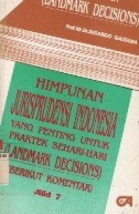 Himpunan Jurisprudensi Indonesia.Jil.7