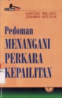 Pedoman Menangani Perkara Kepailitan.