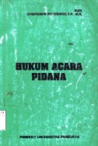 Hukum Acara Pidana.