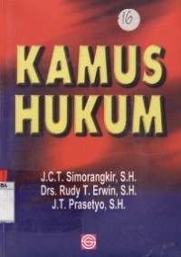 Kamus Hukum.