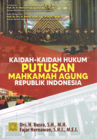 Kaidah-Kaidah Hukum Mahkamah Agung Republik Indonesia