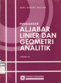 Pengantar Aljabar Linier dan Geometri Analitik