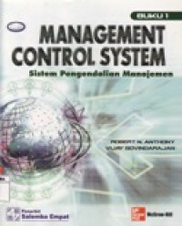 Management Control System-Sistem Pengendalian Manajemen Buku 1