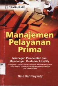 Manajemen Pelayanan Prima