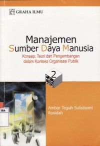 Manajemen Sumber Daya Manusia-Konseo,Teori dan Pengembangan dalam Konteks Organisasi Publik