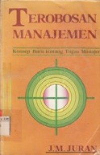 Image of Terobosan Manajemen-Konsep Baru Tentang Tugas Manajer