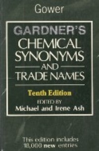 Gardner's Chemical Synonyms And Trade Names.