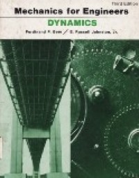 Mechanics For Engineers Dynamics.