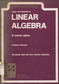 Theory and Problems of Linear Algebra