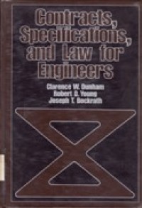 Contracts, Specifications and Law For Engineers