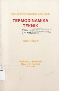 Kunci / Penyelesaian soal-Soal Termodinamika Teknik