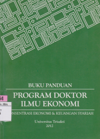 Image of Buku Panduan Program Doktor Ilmu Ekonomi