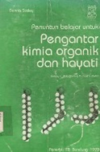 Pengantar Kimia Organik dan Hayati